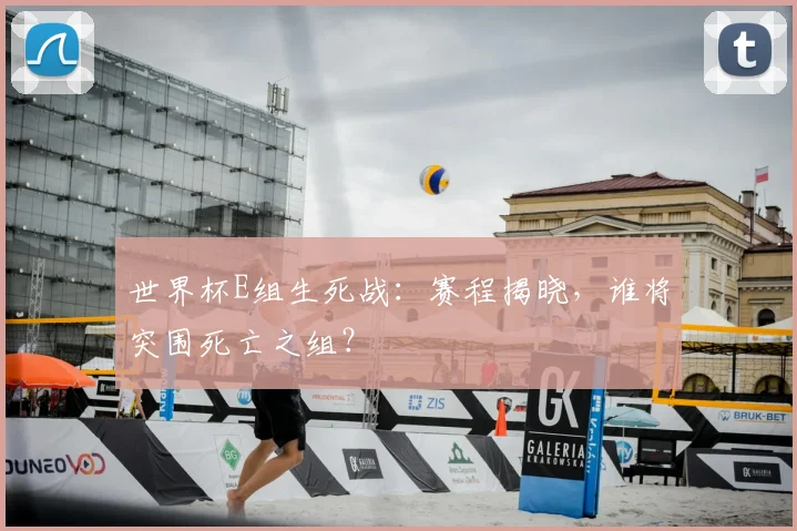 世界杯E组生死战：赛程揭晓，谁将突围死亡之组？