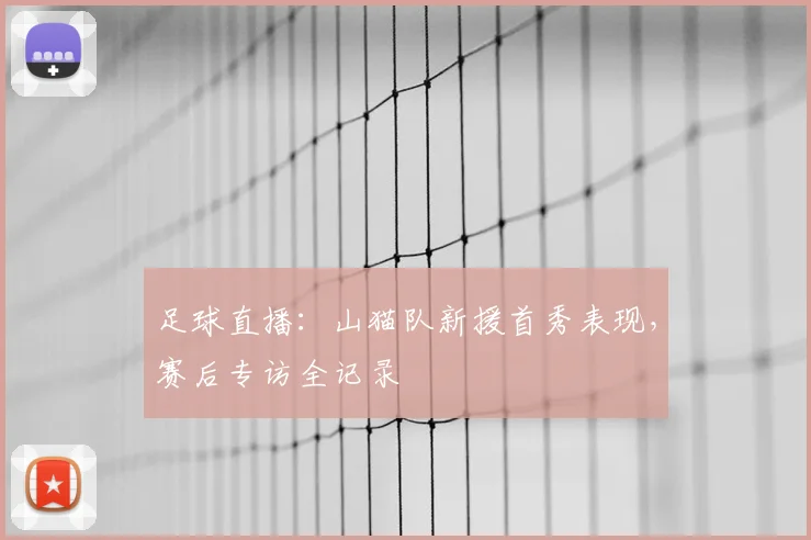 足球直播：山猫队新援首秀表现，赛后专访全记录